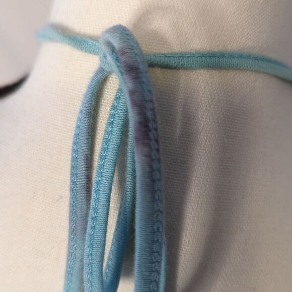 Energie Two-Tone Turquoise Strapless Maxi Dress - L - Picture 2 of 3